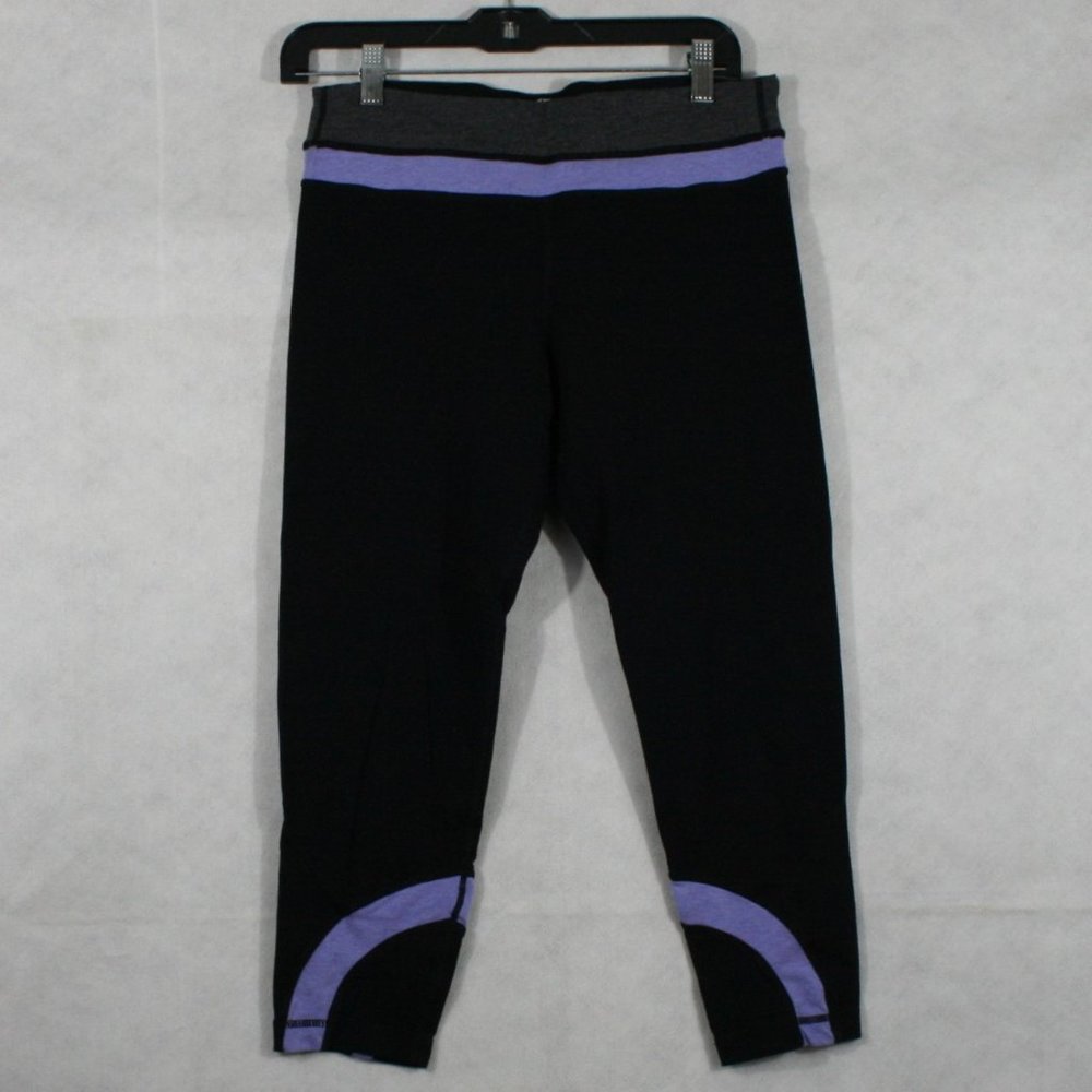 90 Degree by Reflex Cotton Blend Stretch Exercise Capri Pants SZ M NWOT